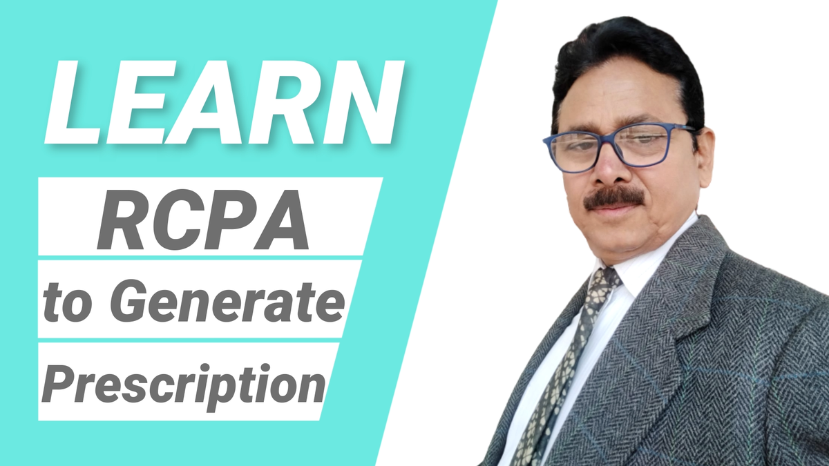 RCPA - Retail Chemist Prescription Audit by Mahendra Singh Bisht