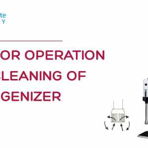 SOP For Operation And Cleaning of Homogenizer