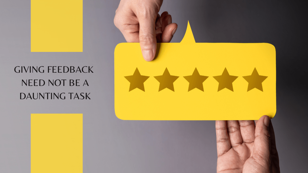 Giving feedback need not be a daunting task-blog