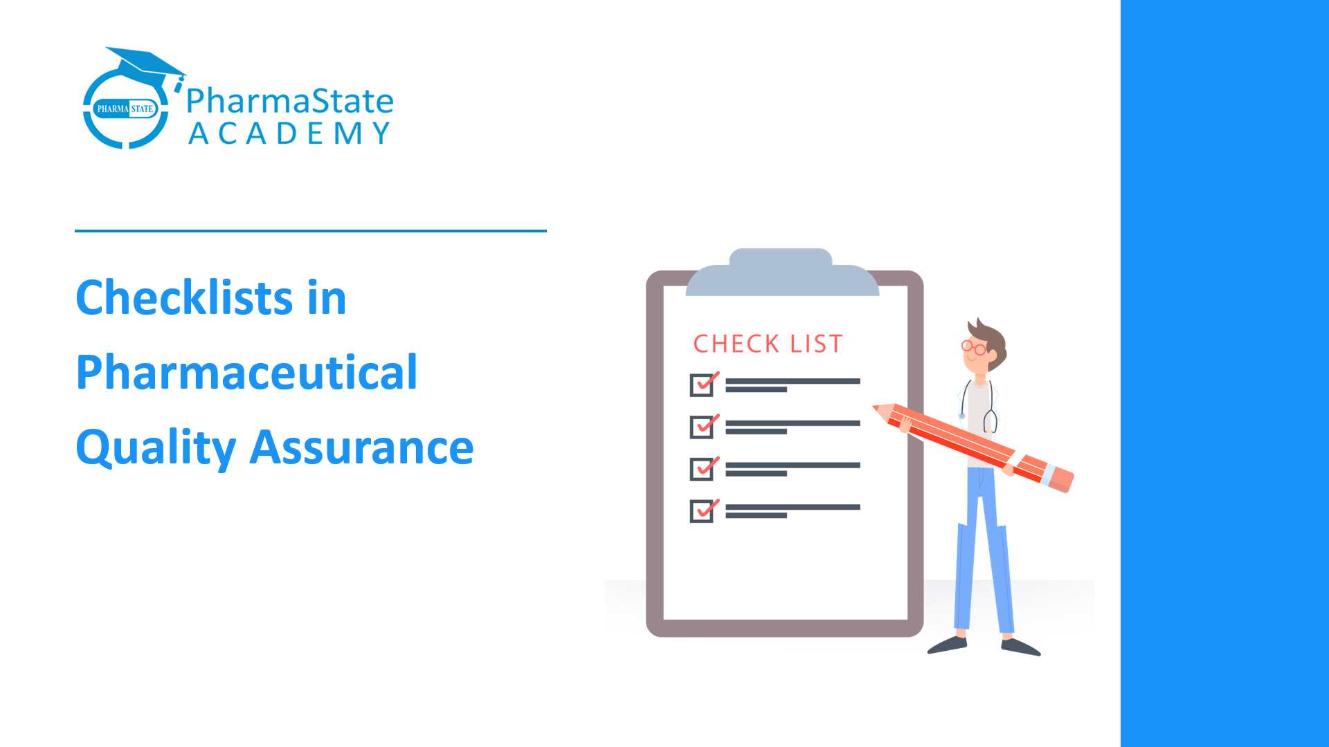 Checklists in Pharmaceutical Quality Assurance