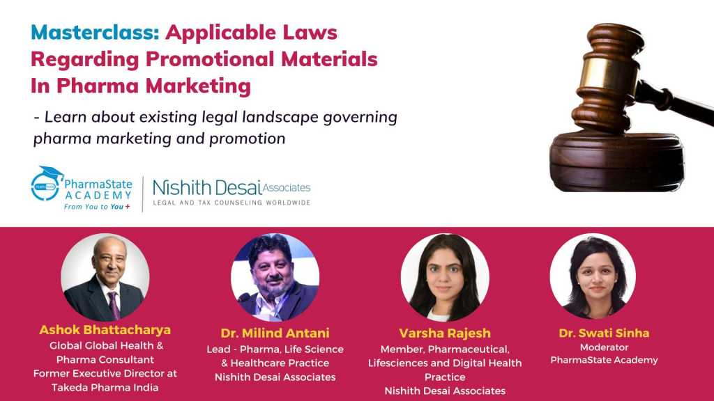 Masterclass -Masterclass on Applicable Laws Regarding Promotional Materials In Pharma Marketing