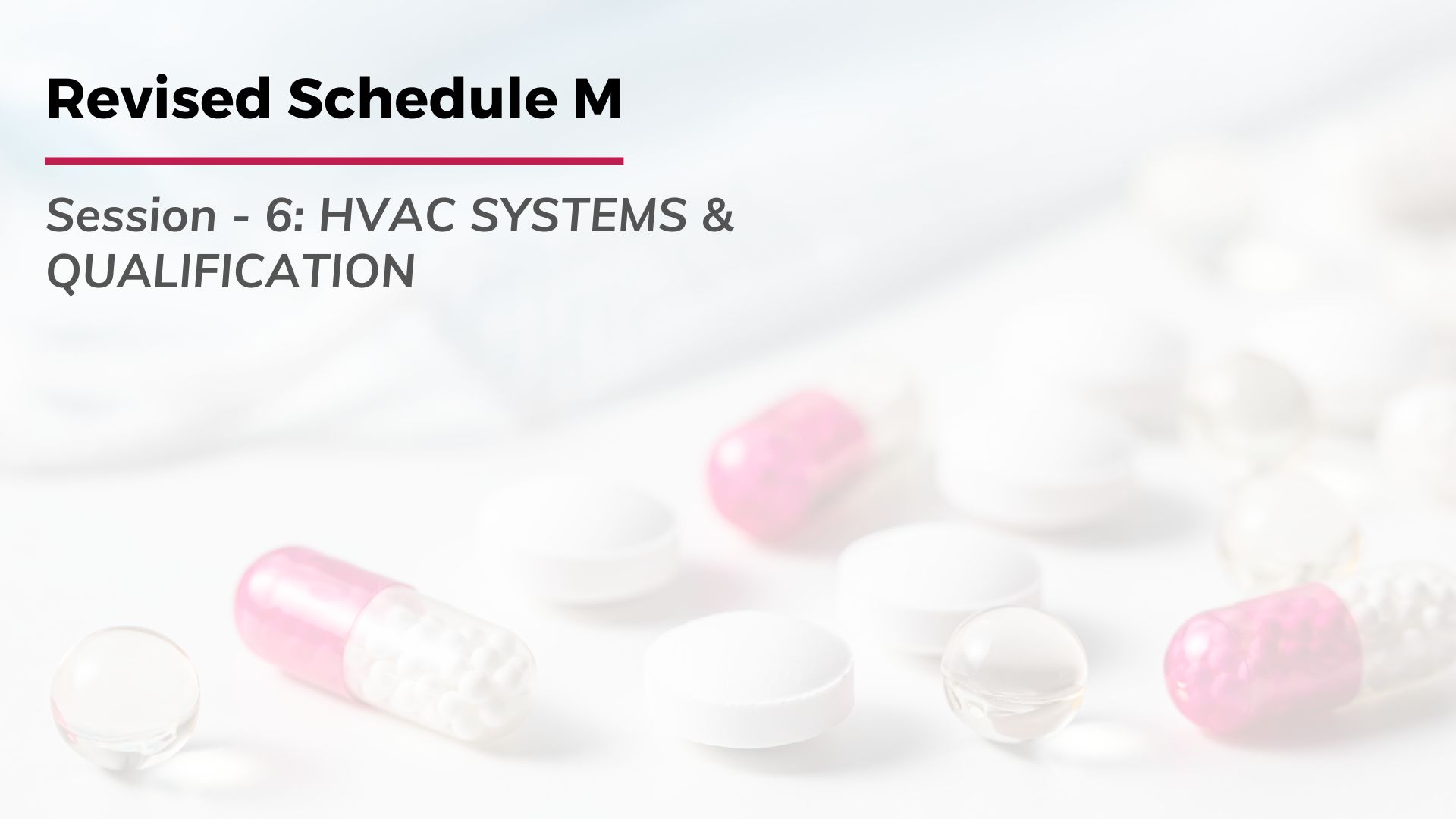 Revised Schedule M: HVAC Systems & Qualification